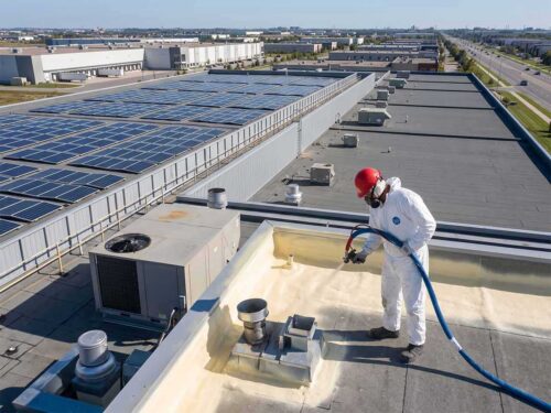SPF (Spray Polyurethane Foam) Roofing System | Commercial Roofing Services | Royal Maintenance Group
